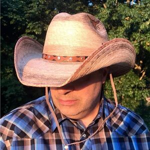 Texas Palm Straw Western Hat XL - Made in Mexico